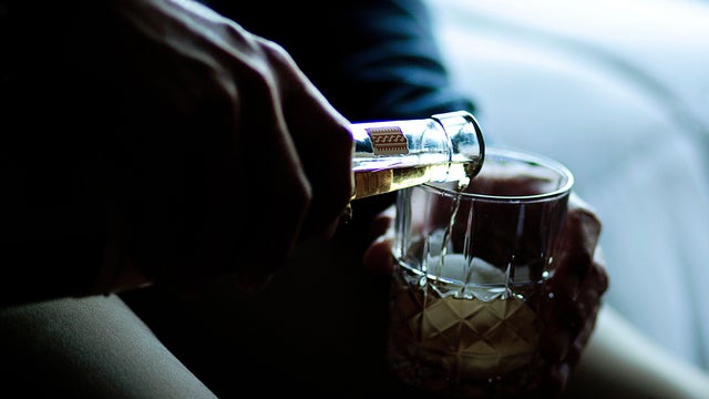 Man with whiskey 