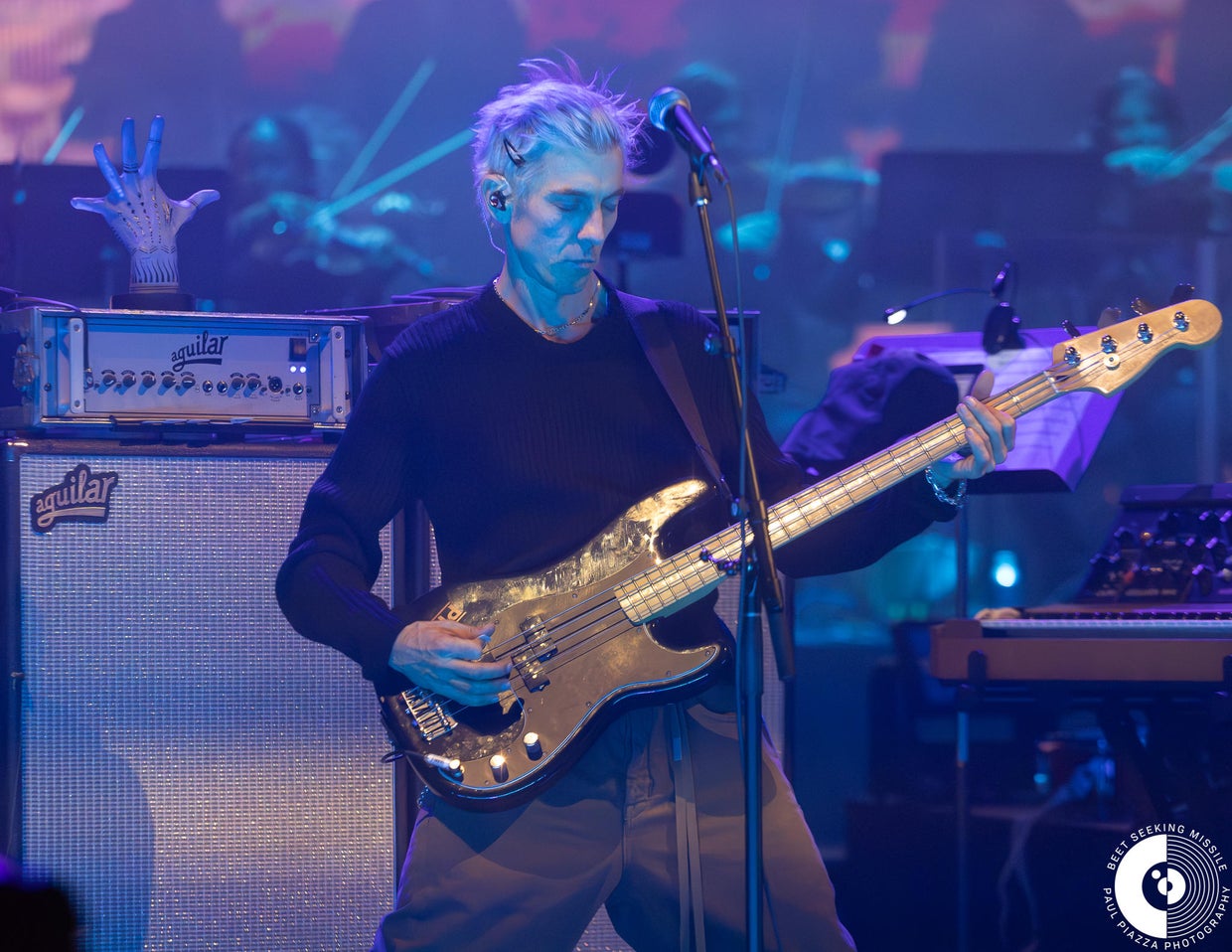Danny Elfman performs at the Shoreline Amphitheatre 
