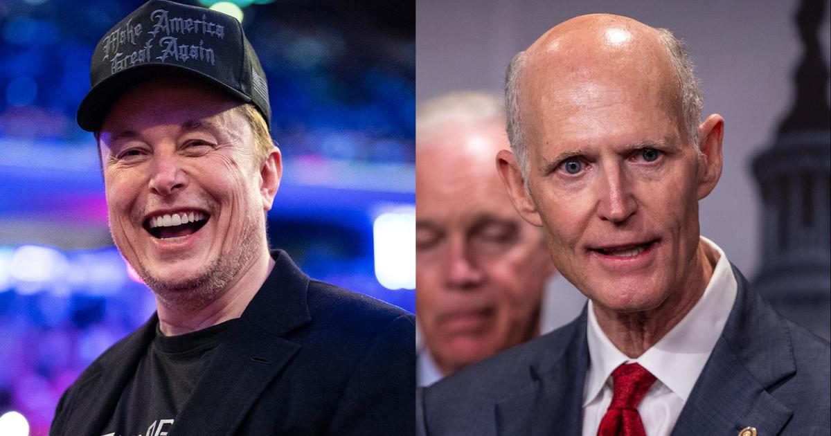 Elon Musk backs Sen. Rick Scott for majority leader