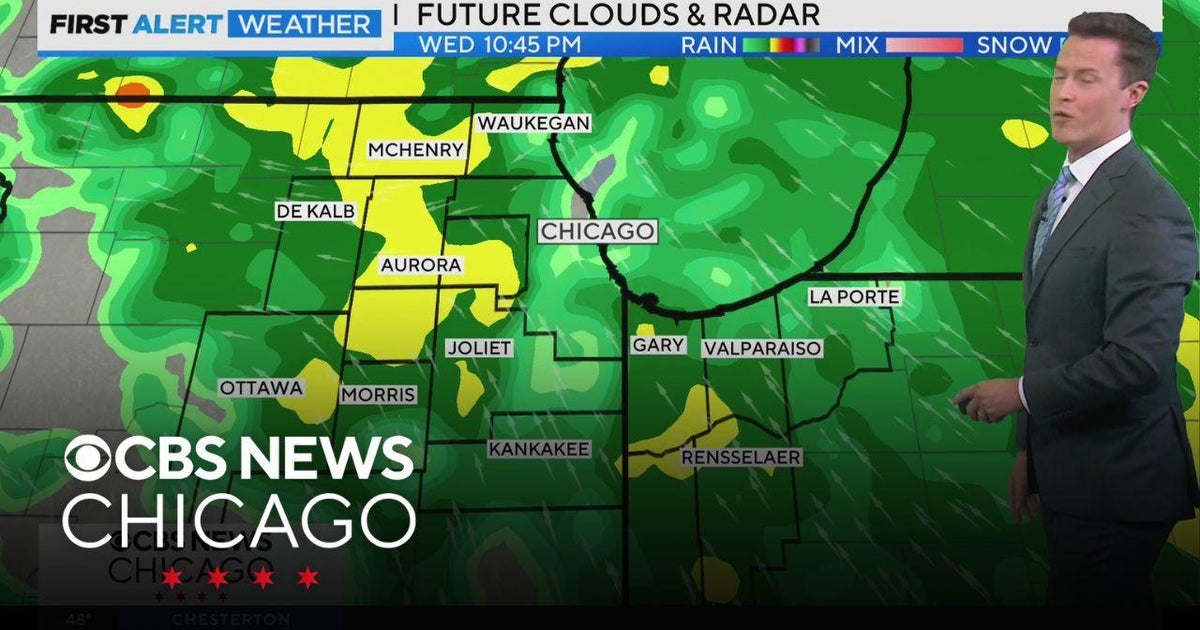 Soaking rains arriving Wednesday night in Chicago - CBS Chicago