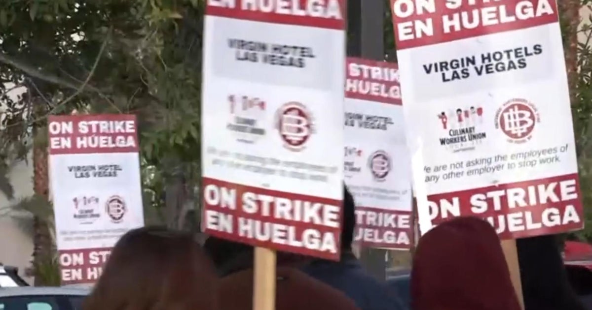 Hundreds of Las Vegas Virgin Hotel workers go on strike