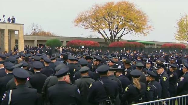 Officers at Martinez's funeral 