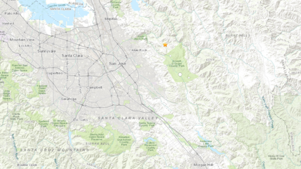 San Jose earthquake map 