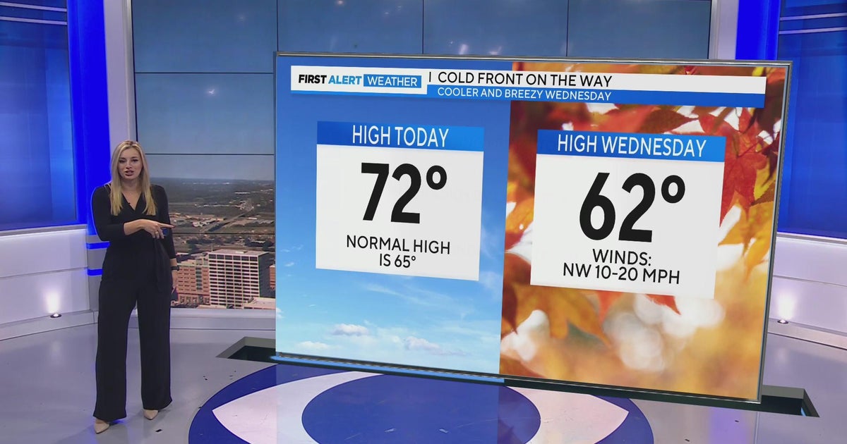 Big drop in temperatures on the way to North Texas - CBS Texas