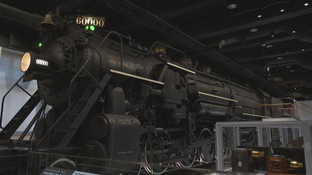 The Baldwin 60,000 Locomotive on display at the Franklin INstitute 