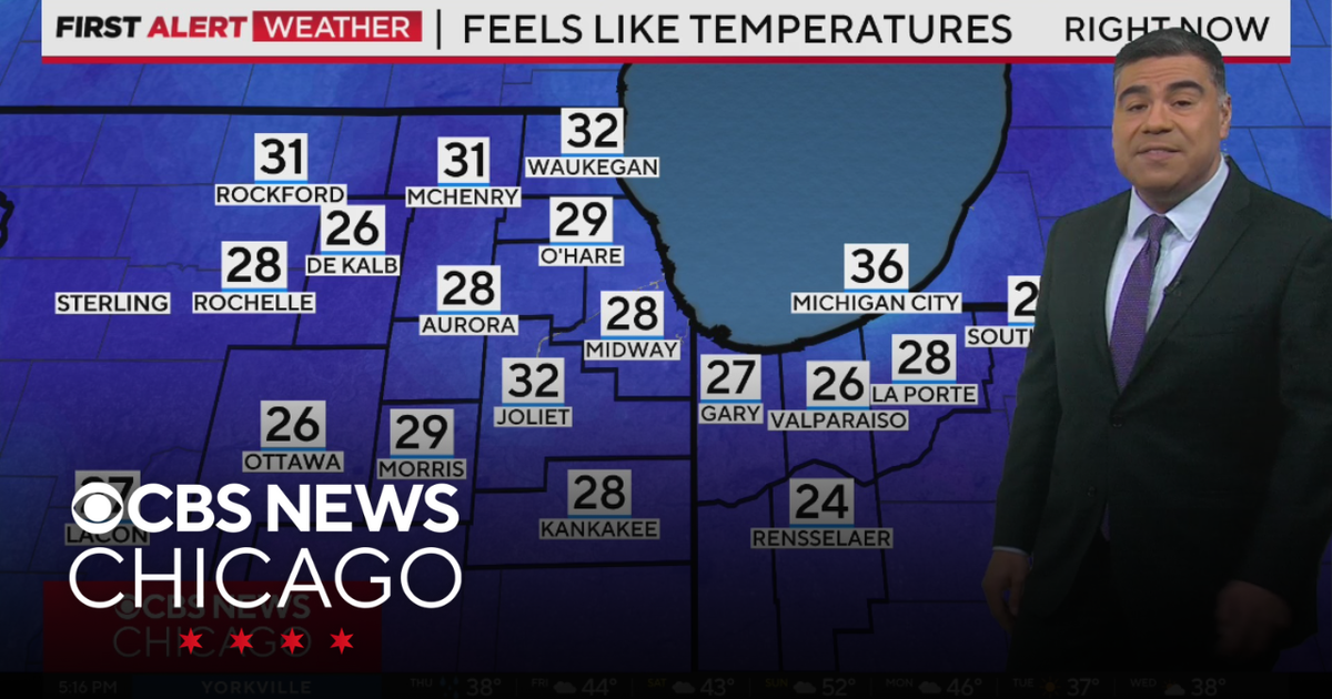 Wind chills in 20s overnight in Chicago - CBS Chicago