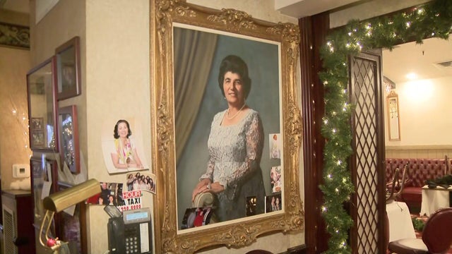 An oil painting of Gina Cerrone hangs in Stella Ristorante.