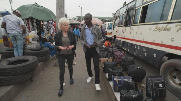 Lesley Stahl and Naftali Wambalo: 