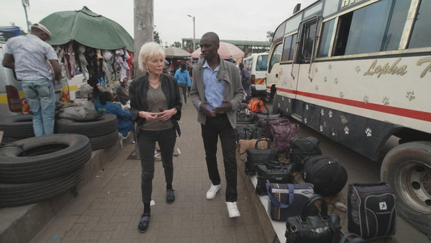 Lesley Stahl and Naftali Wambalo:
