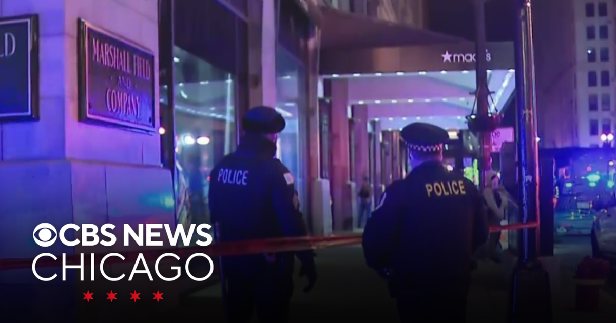 Crowds back in downtown Chicago a night after woman was shot - CBS Chicago