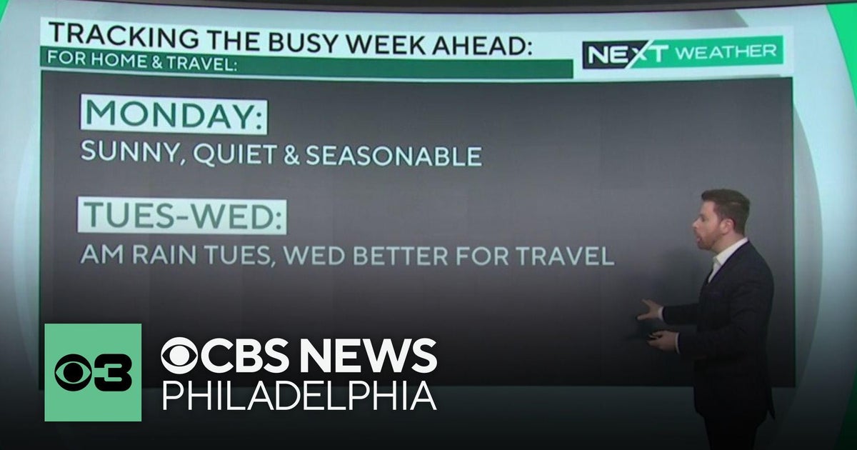 Sunny, quiet Monday, 2 storms to hit Philadelphia region this week ...