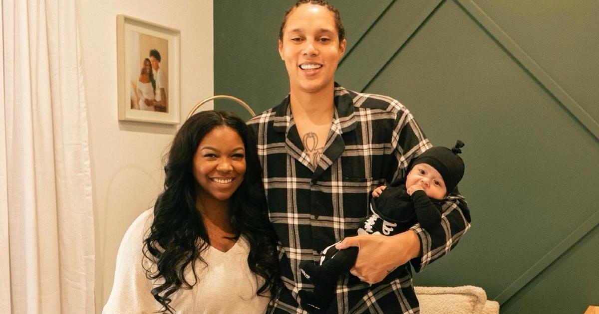 Brittney Griner and wife, Cherelle, celebrate first holiday season as a family with Bash