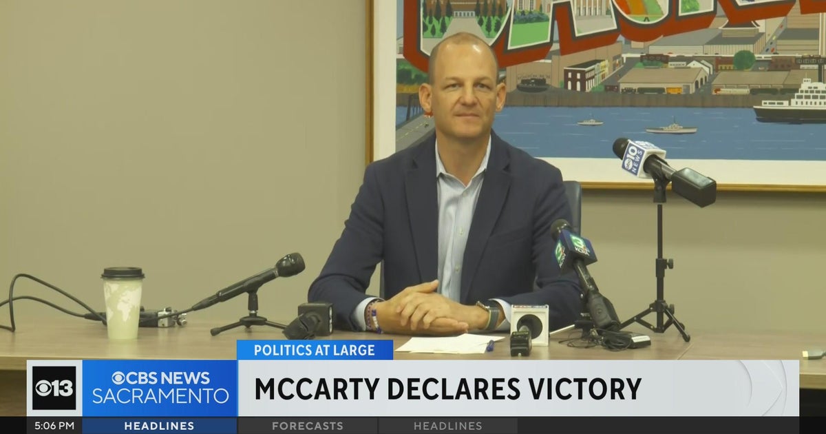 McCarty speaks after declaring victory in Sacramento mayoral race