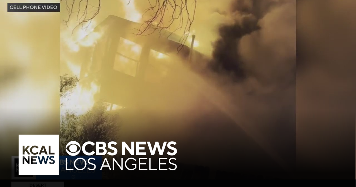 Colton family of 8 hospitalized after fire destroys their home - CBS ...