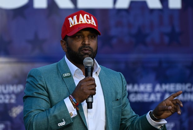 A view from Team Trump Bus Tour featuring by Chair of the House Republican Conference Rep. Elise Stefanik, Hogan Gidley, Kash Patel, Chad Wolf, Abel Maldonado and Brooke Rollins in Charlotte, United States on October 10, 2024.