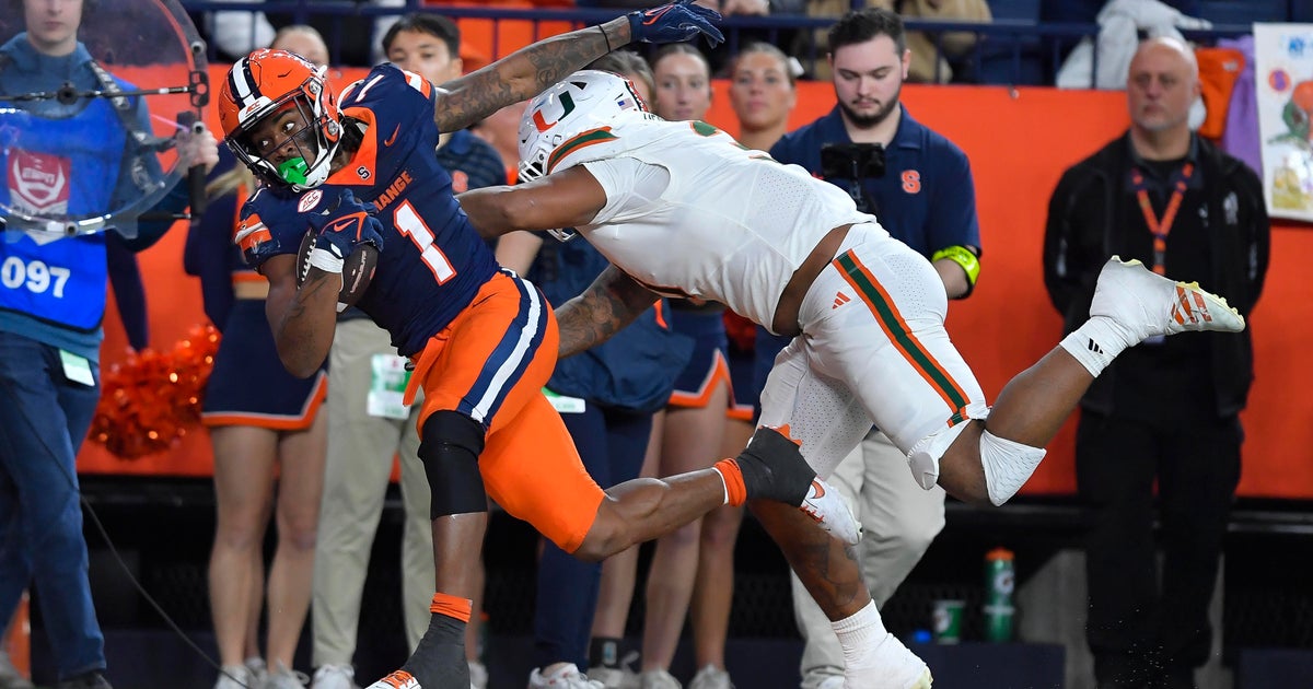 Syracuse knocks No. 6 Miami out of ACC title game and possibly the playoff with 42-38 win Syracuse knocks No. 6 Miami out of ACC title game and possibly the playoff with 42-38 win