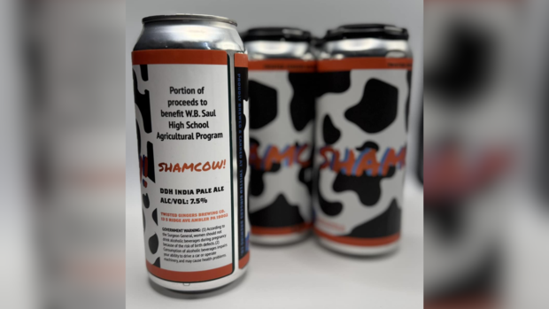 Twisted Gingers Brewing Company's ShamCow IPA beer 