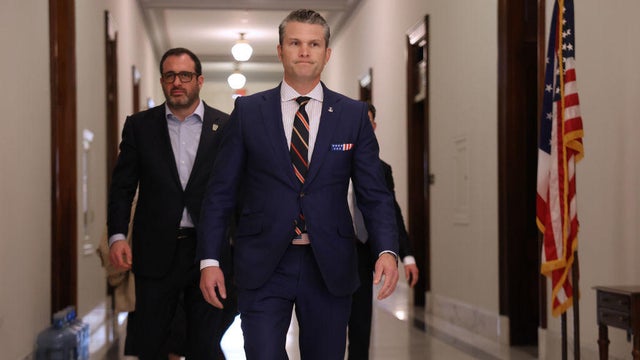 Vice President-Elect JD Vance On Capitol Hill For Lawmaker Meetings With Defense Secretary Nominee Pete Hegseth