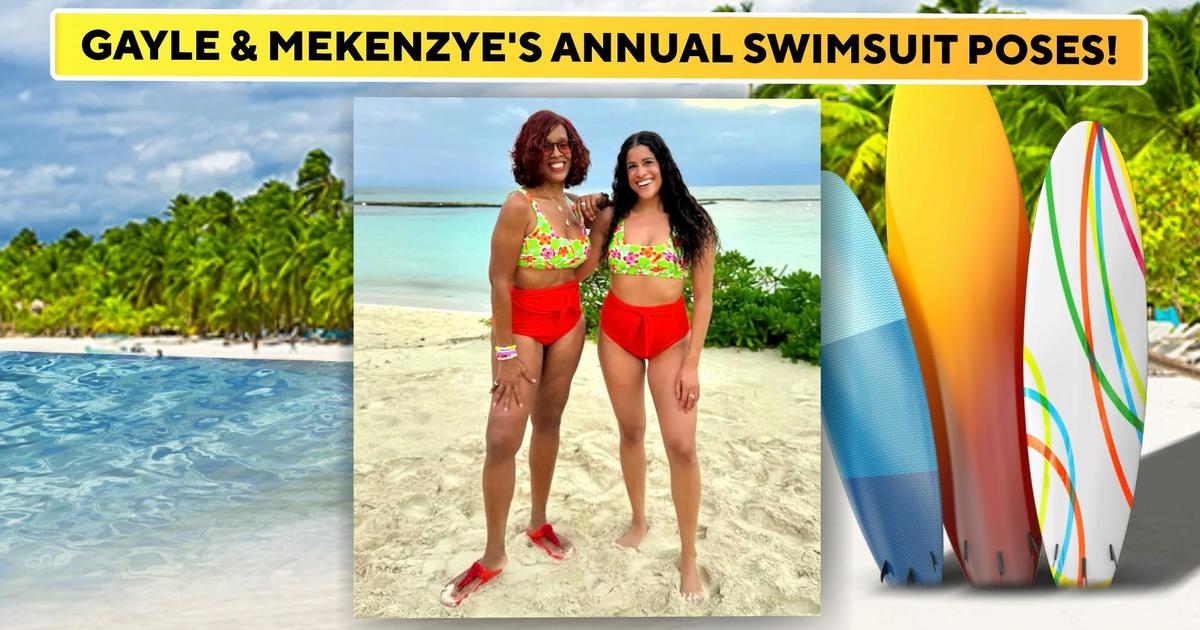 Gayle King and niece Mekenzye recreate Sports Illustrated poses in playful shoot