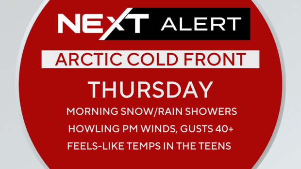 NEXT Weather Alert for Thursday, Dec. 5 