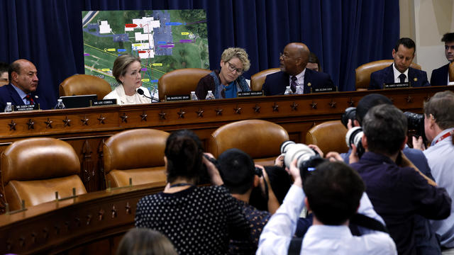 Rep. Madeleine Dean questions witnesses during the first hearing of the Task Force on the Attempted Assassination of Donald Trump in the Longworth House Office Building on September 26, 2024 in Washington, DC. 