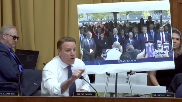 Rep. Pat Fallon gets into a heated exchange with U.S. Secret Service Acting Director Ronald Rowe during a hearing on Dec. 5, 2024, on Capitol Hill. 