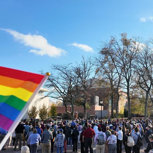 Salisbury University held a unity event on campus in November 2024. 