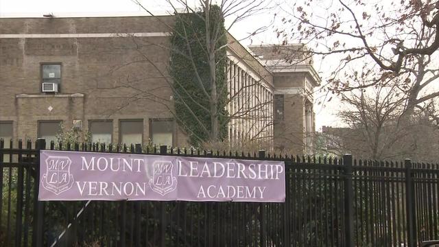 The exterior of Mount Vernon Leadership Academy 