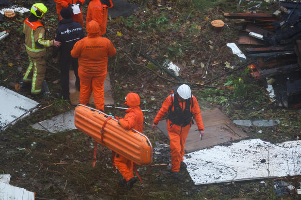 Aftermath of an explosion in a residential area, in The Hague 