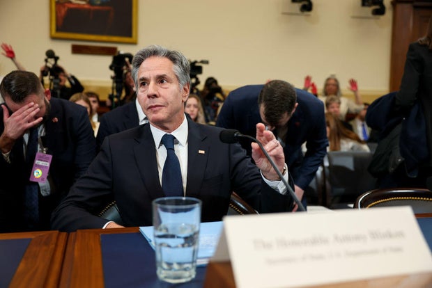 Secretary of State Antony Blinken appears before a House Foreign Affairs Committee meeting on Dec. 11, 2024.