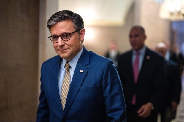 Speaker of the House Mike Johnson on Capitol Hill on Dec. 10, 2024.