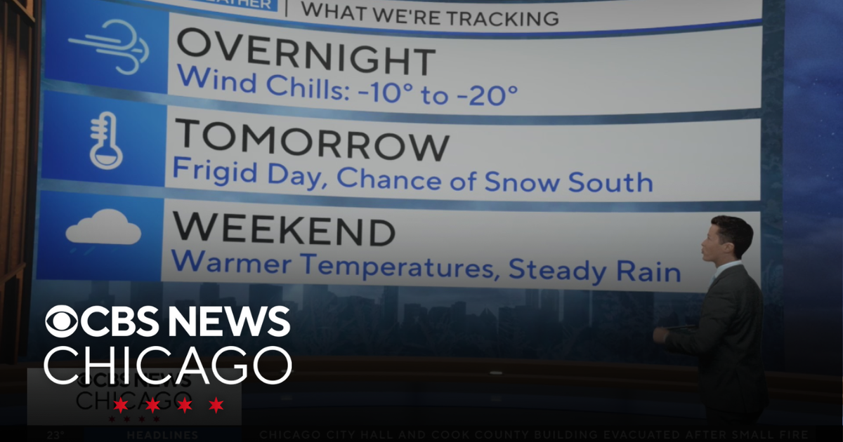 Dangerous wind chills coming overnight for Chicago - CBS Chicago