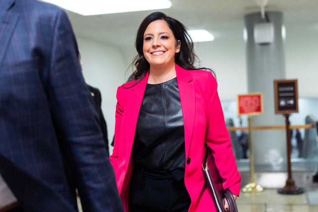 Rep. Elise Stefanik, President-elect Donald Trump's nominee to be U.N. ambassador, is seen on the Senate side of the Capitol on Dec. 4.  