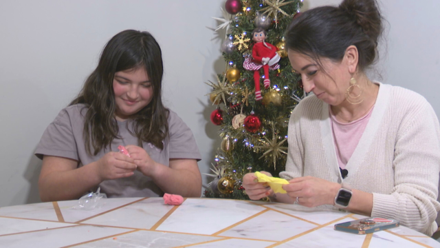 Ava Cortez (left) and her mother, Katie Arcand (right) 