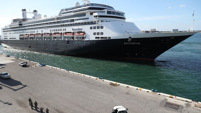 Zaandam And Rotterdam Cruise Ships Carrying Coronavirus Patients Dock In Florida 