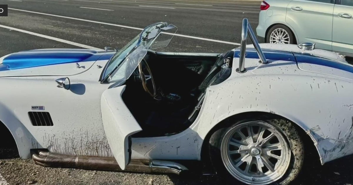 Shelby Cobra wrecked in crash in El Dorado County