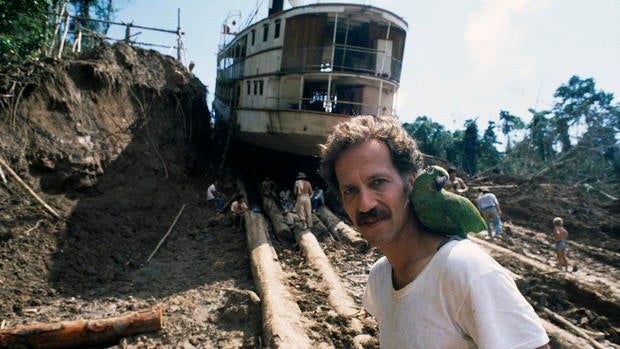 On the Set of Fitzcarraldo Directed by Werner Herzog 