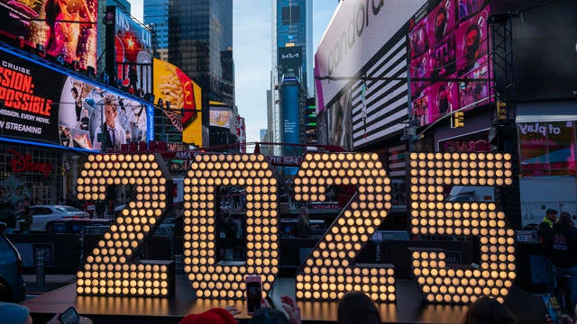 2025 New Year's Eve Numerals Arrive In Times Square 