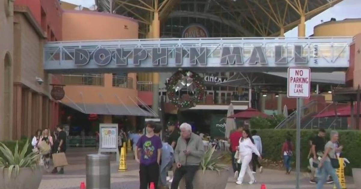 Last-minute holiday shoppers flock to mall