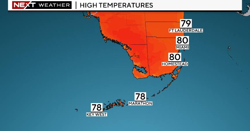 South Florida warming trend will continue with chance of light showers South Florida warming trend will continue with chance of light showers