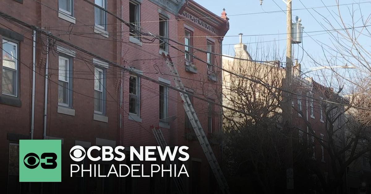 One person rescued from a rowhouse fire in North Philadelphia