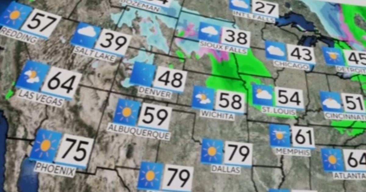 National weather forecast before the new year