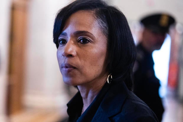 Sen.-elect Angela Alsobrooks at the U.S. Capitol on Wednesday, Nov. 13, 2024. 