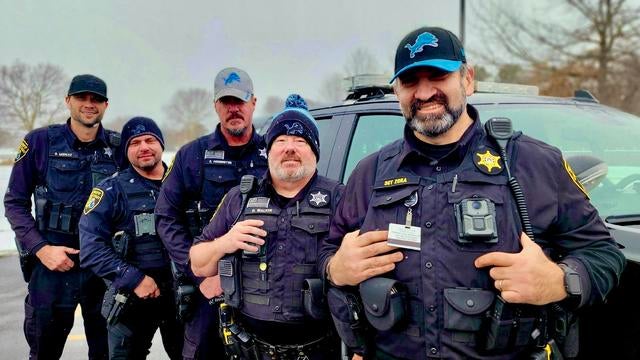 Oakland County Sheriff's Office approves deputies wearing Detroit Lions hats during playoff run 