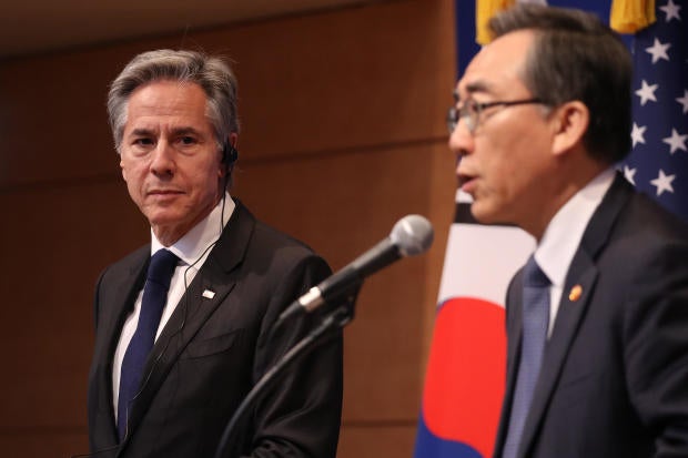 U.S. Secretary Of State Anthony Blinken Visits South Korea