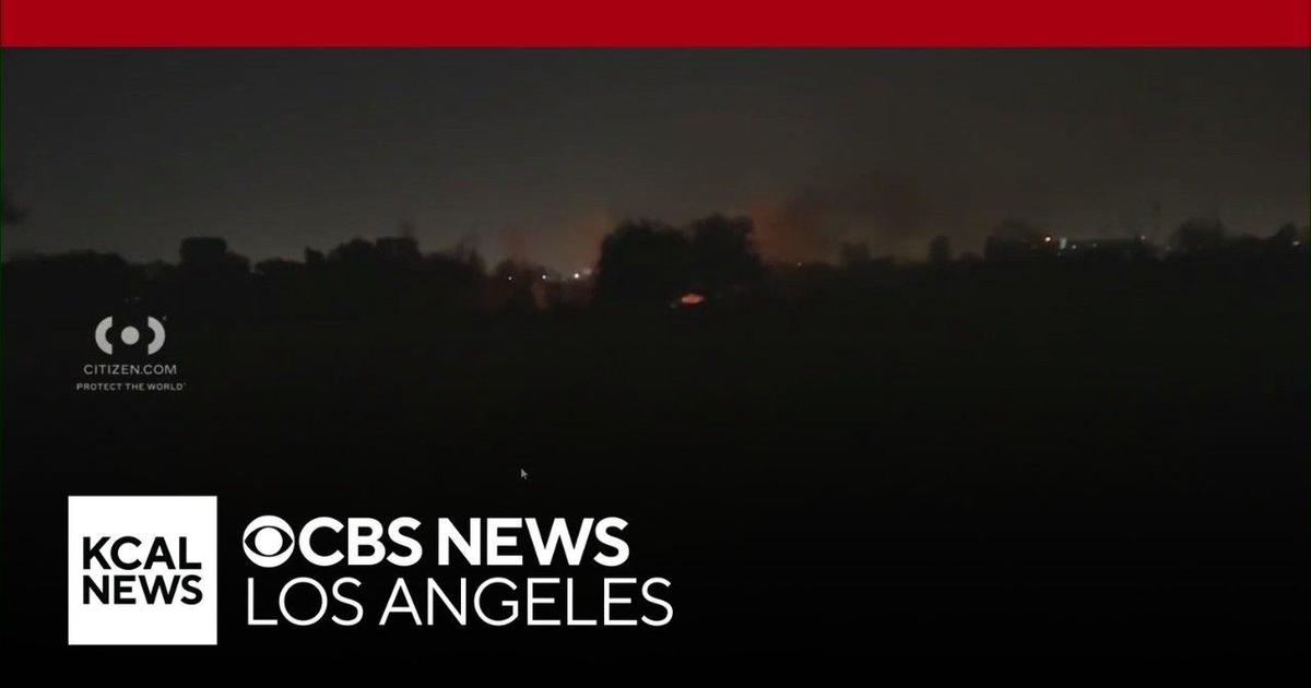 Woodley Fire breaks near Sepulveda Basin in San Fernando Valley CBS