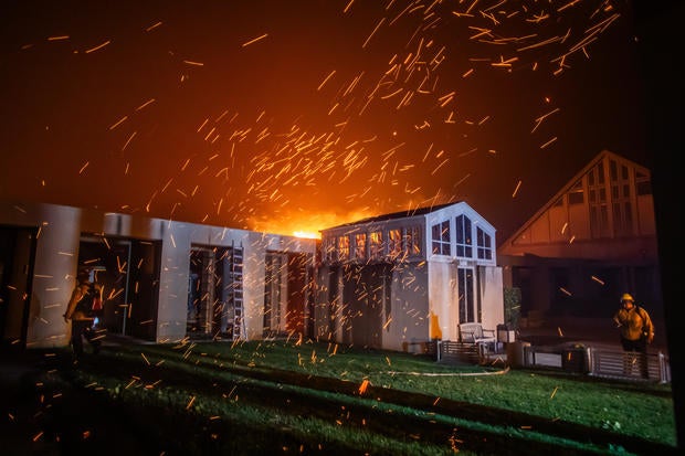 Powerful Winds Fuel Multiple Fires Across Los Angeles Area 