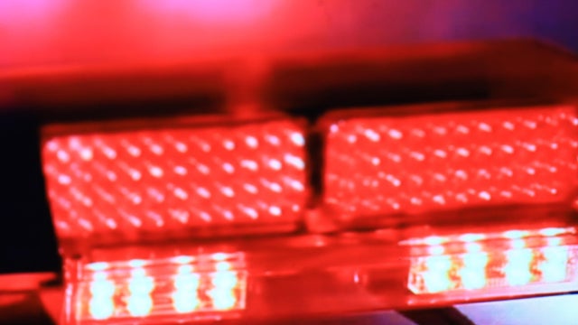 Paramedic vehicle flashing lights for emergency