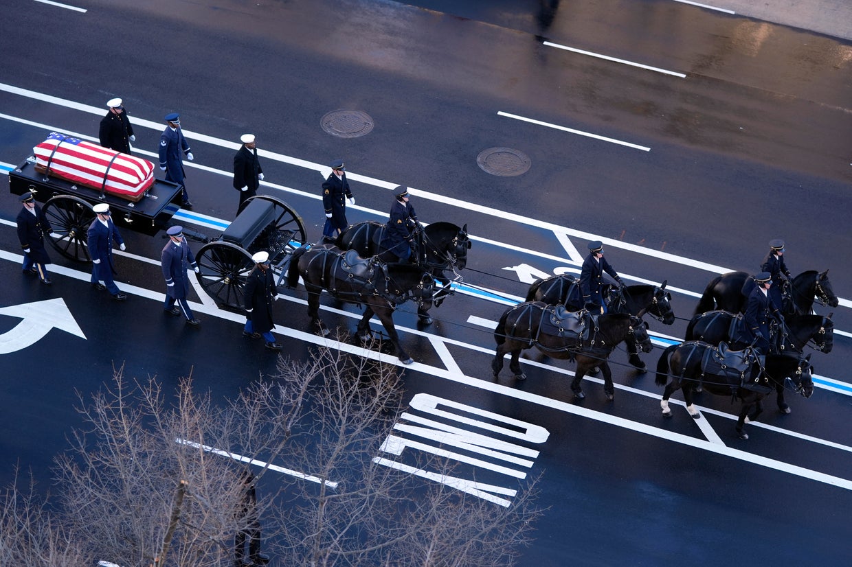 Photos Show President Jimmy Carter Funeral Procession Lying In State Gettyimages 2192298215