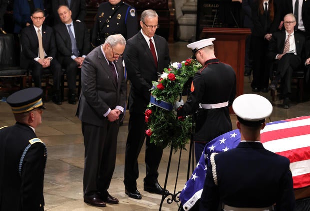 Former President Jimmy Carter Lies In State At The U.S. Capitol Building 